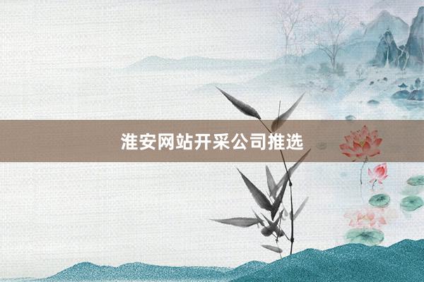 淮安网站开采公司推选